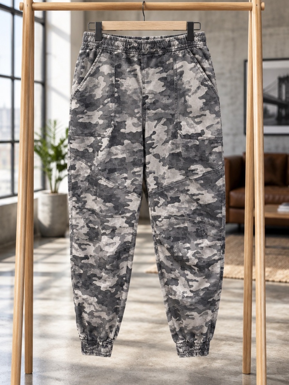 SPANX Camo XL Camouflage ZIP Ankle Stretch Pull on Pants XL NWOT